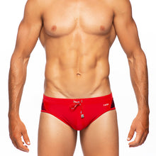 Load image into Gallery viewer, Bora Bora - Red - Lo Rise Swim Brief